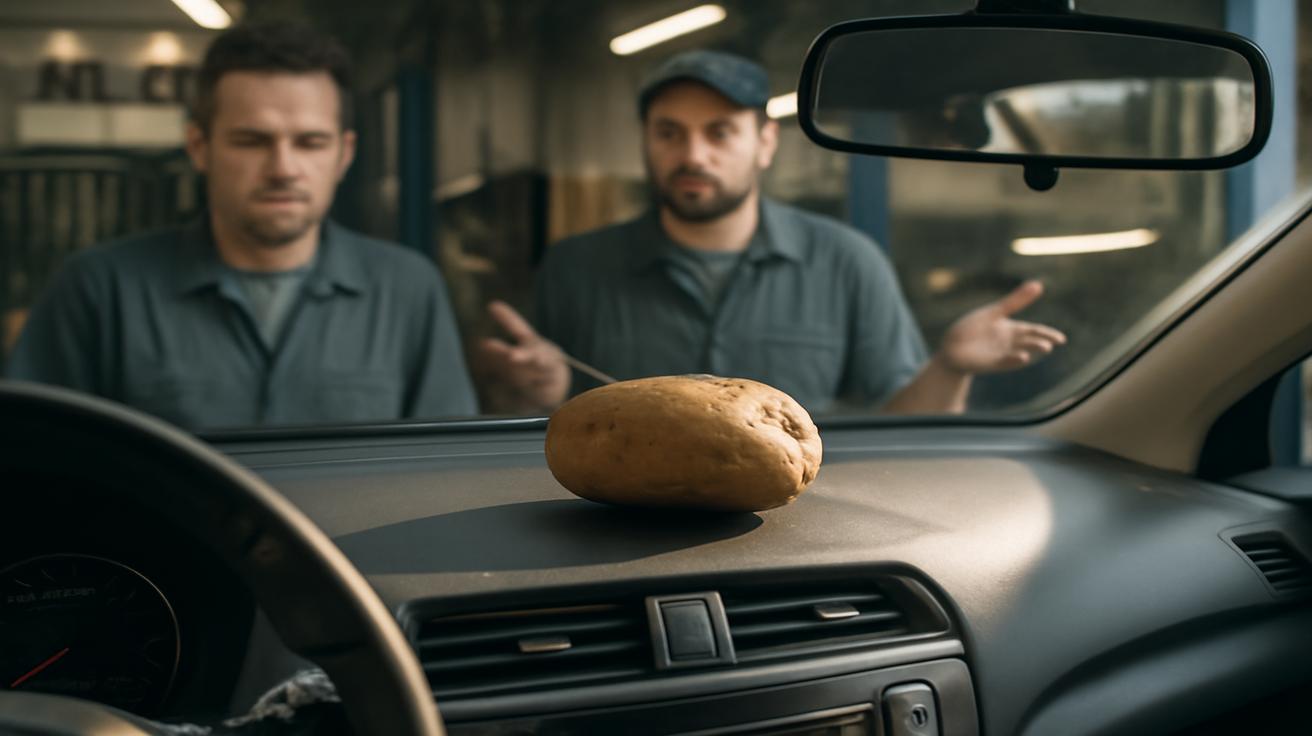 A potato on the dashboard the car tip mechanics still argue about ...
