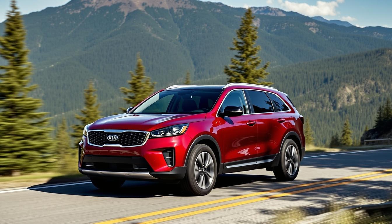 2025 Kia Sorento on a scenic mountain road